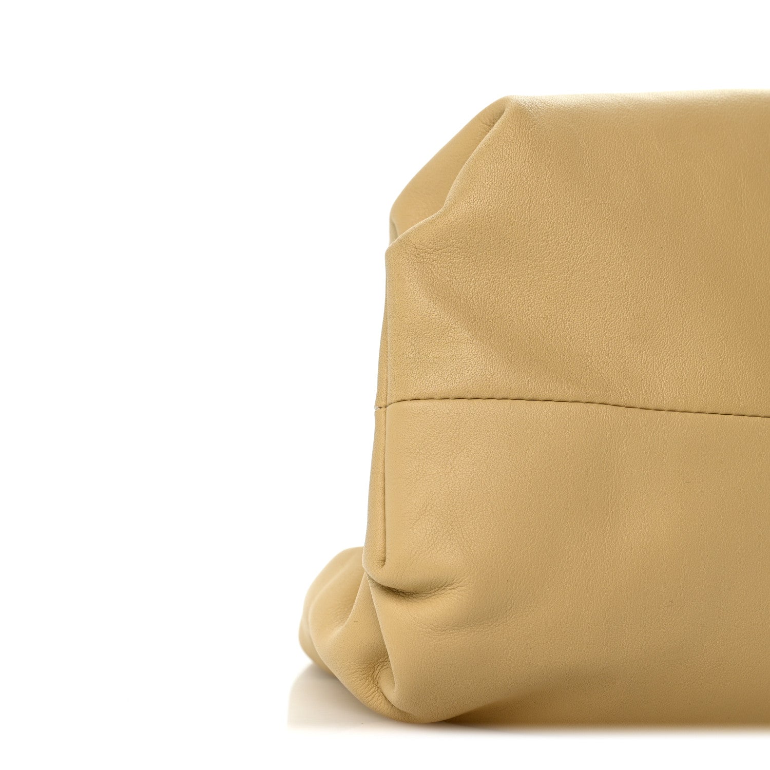 Bottega Veneta Smooth Butter Calf The Pouch Oversized Clutch Tapioca 9 of 12