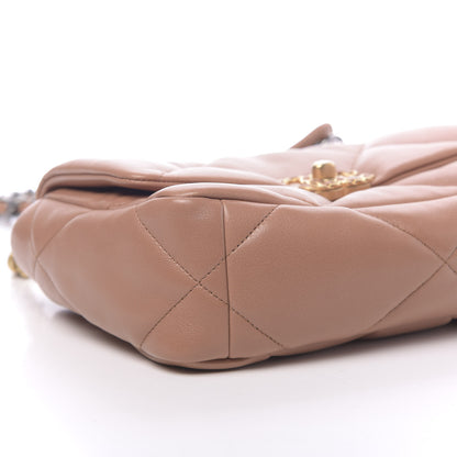 Chanel Lambskin Quilted Medium 19 Flap Brown 8 of 11