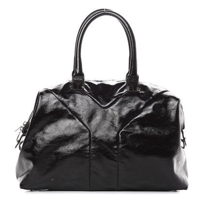 Saint Laurent Textured Patent Medium Easy Y Bag Brown 1 of 18