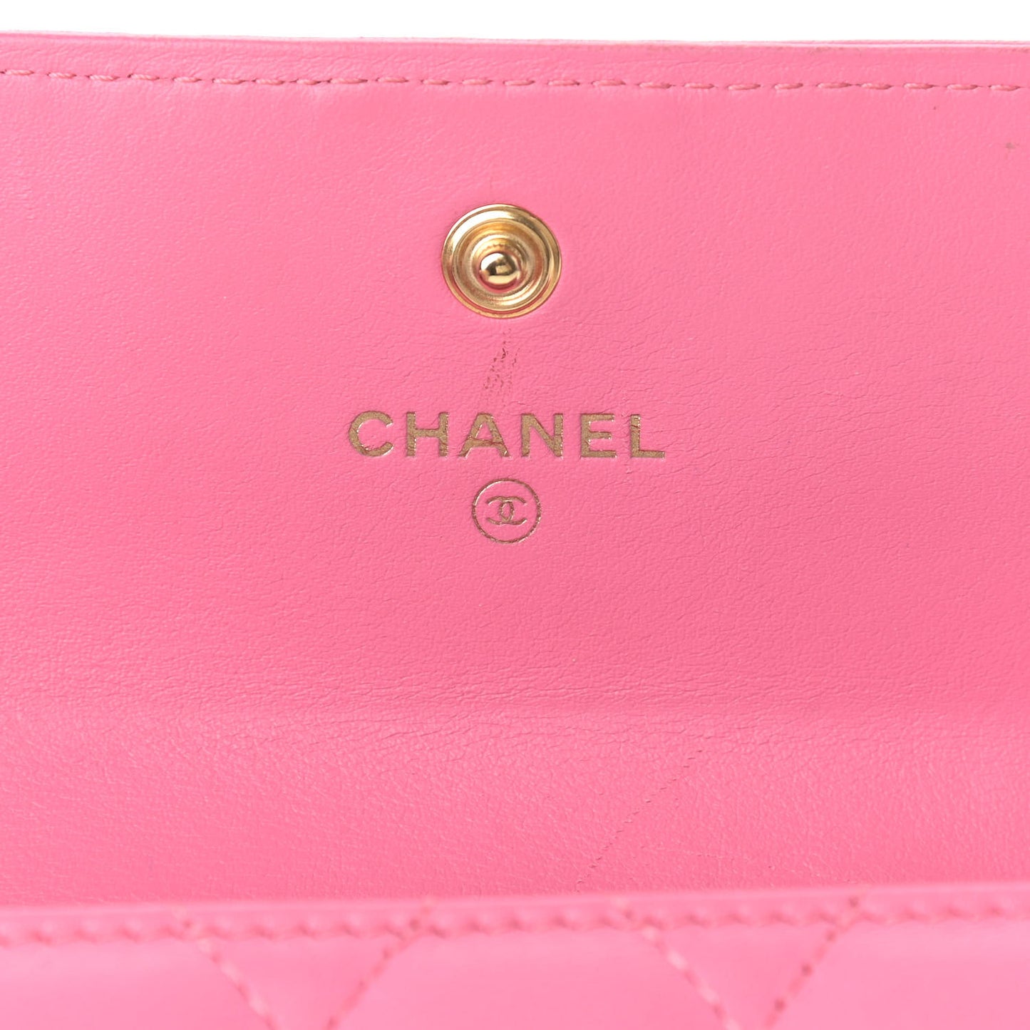Lambskin Quilted Medium Boy Flap Wallet Pink