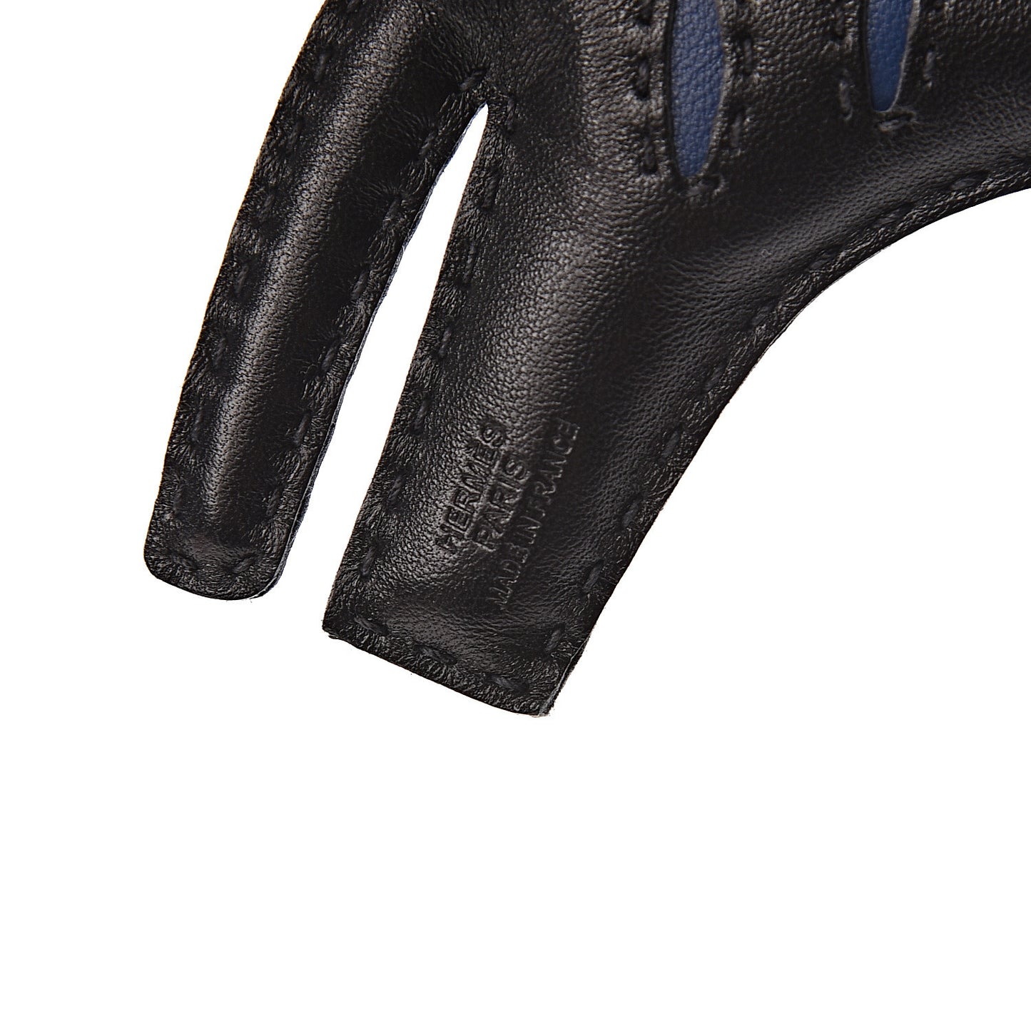 Milo Lambskin Rooroo Bag Charm Black Bleu de Malte