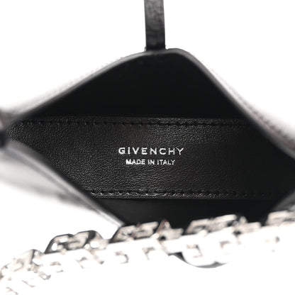 Givenchy Brushed Calfskin Micro Cut Out Shoulder Bag Black 5 of 8