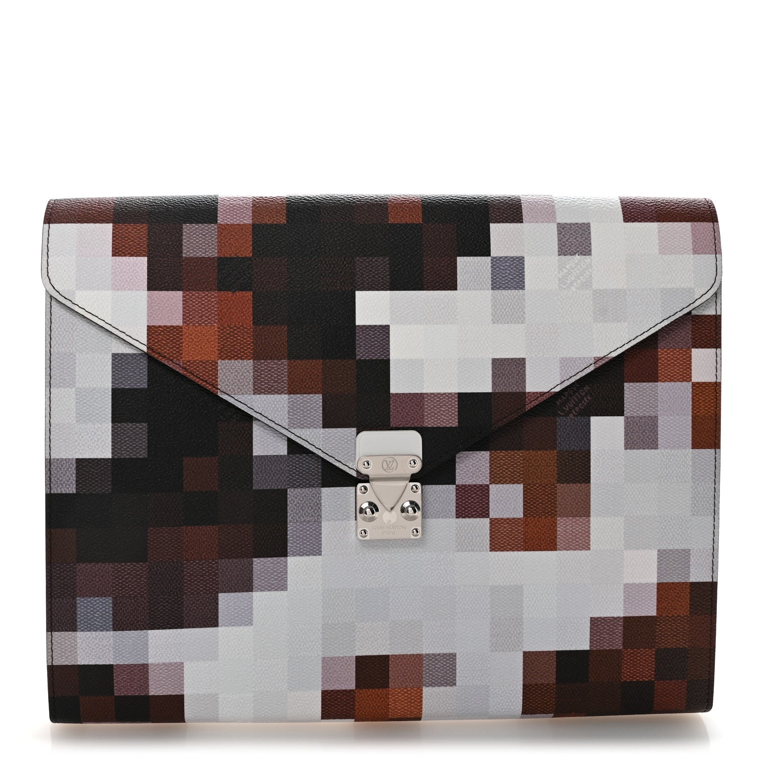 Louis Vuitton Calfskin Cowmooflage Mark Folder Brown 1 of 6