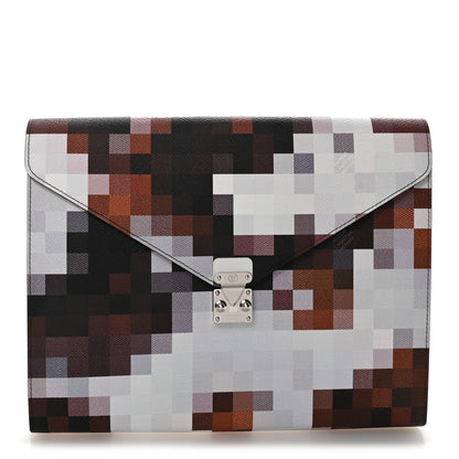 Louis Vuitton Calfskin Cowmooflage Mark Folder Brown 1 of 6