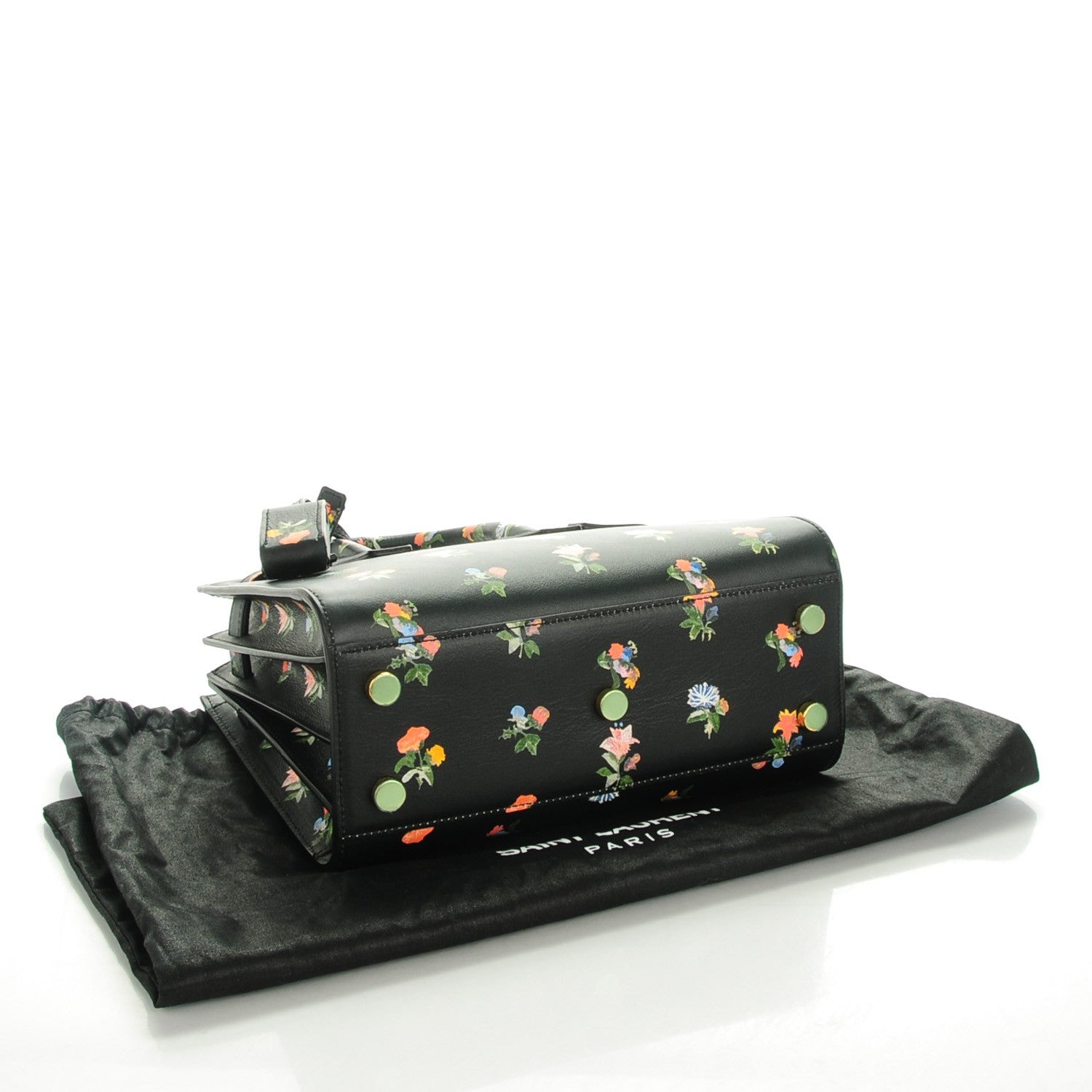Saint Laurent Calfskin Prairie Printed Nano Sac De Jour Black 4 of 7