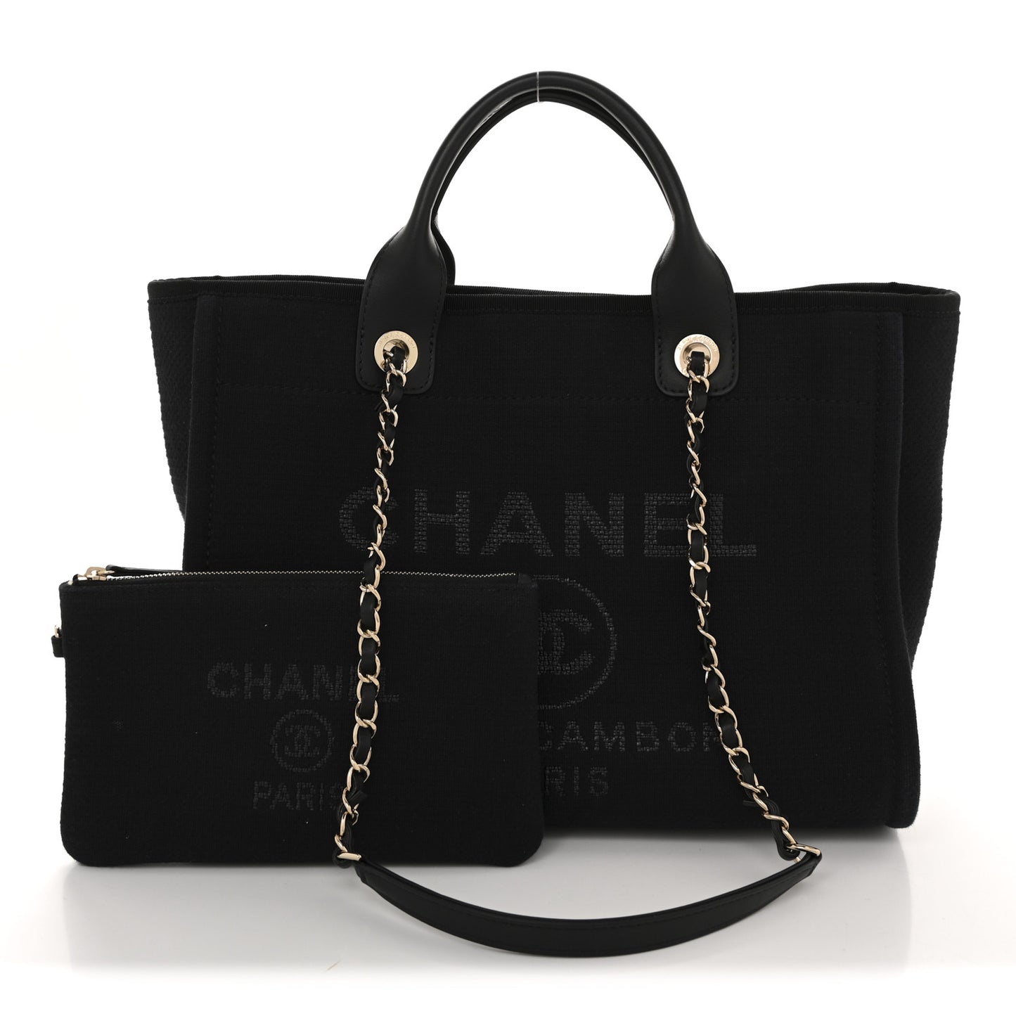 Mixed Fibers Small Deauville Tote Black