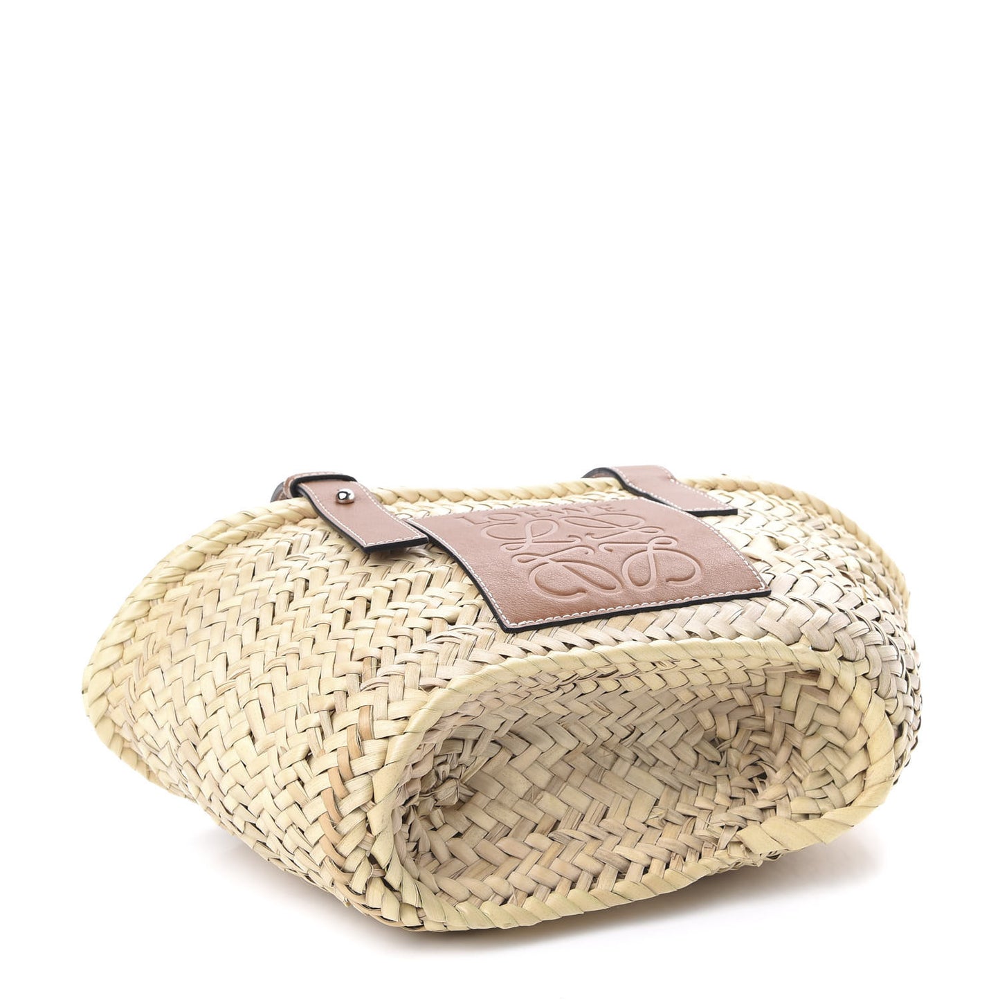Raffia Small Basket Tote Bag Natural Tan
