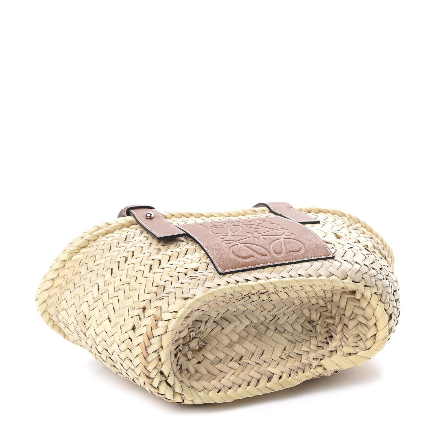 Loewe Raffia Small Basket Tote Bag Natural Tan 4 of 8
