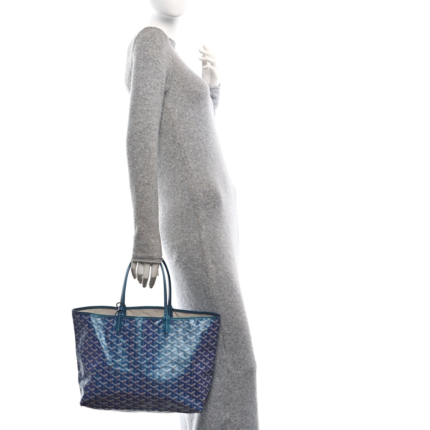 Goyard Iridescent Goyardine Saint Louis PM Pearly Blue 1686187