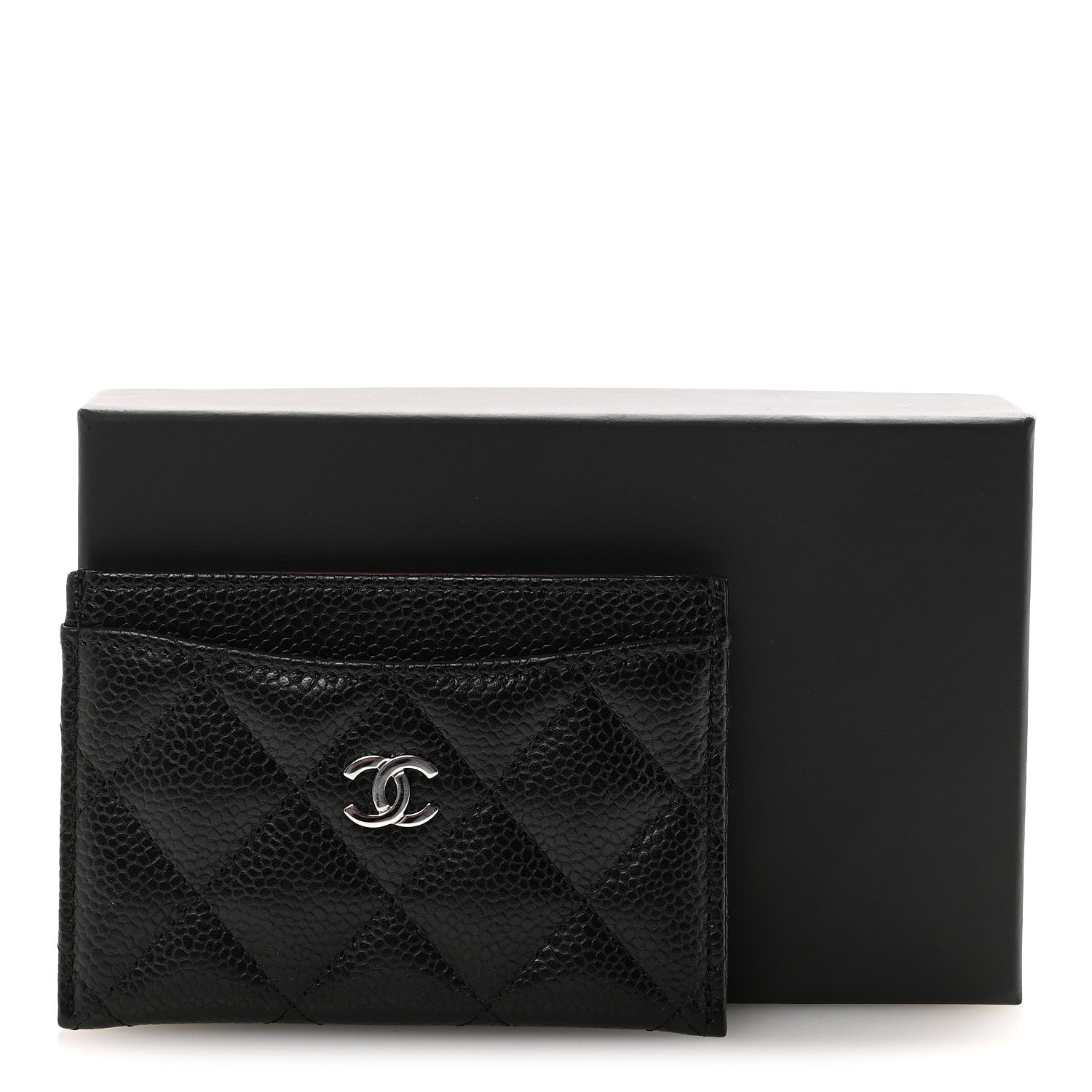 Chanel Caviar Quilted Card Holder Black 9 of 9