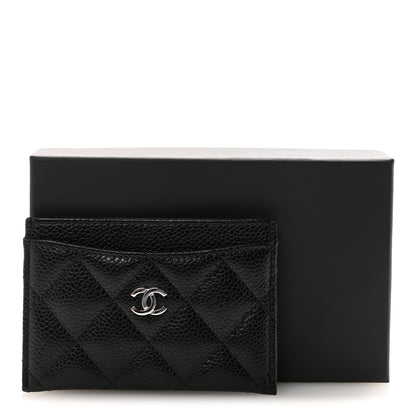 Chanel Caviar Quilted Card Holder Black 9 of 9