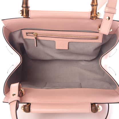Gucci Nappa Bamboo Small Nymphaea Top Handle Bag Perfect Pink 6 of 12