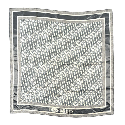 Christian Dior Silk Oblique Scarf Blue 1 of 3