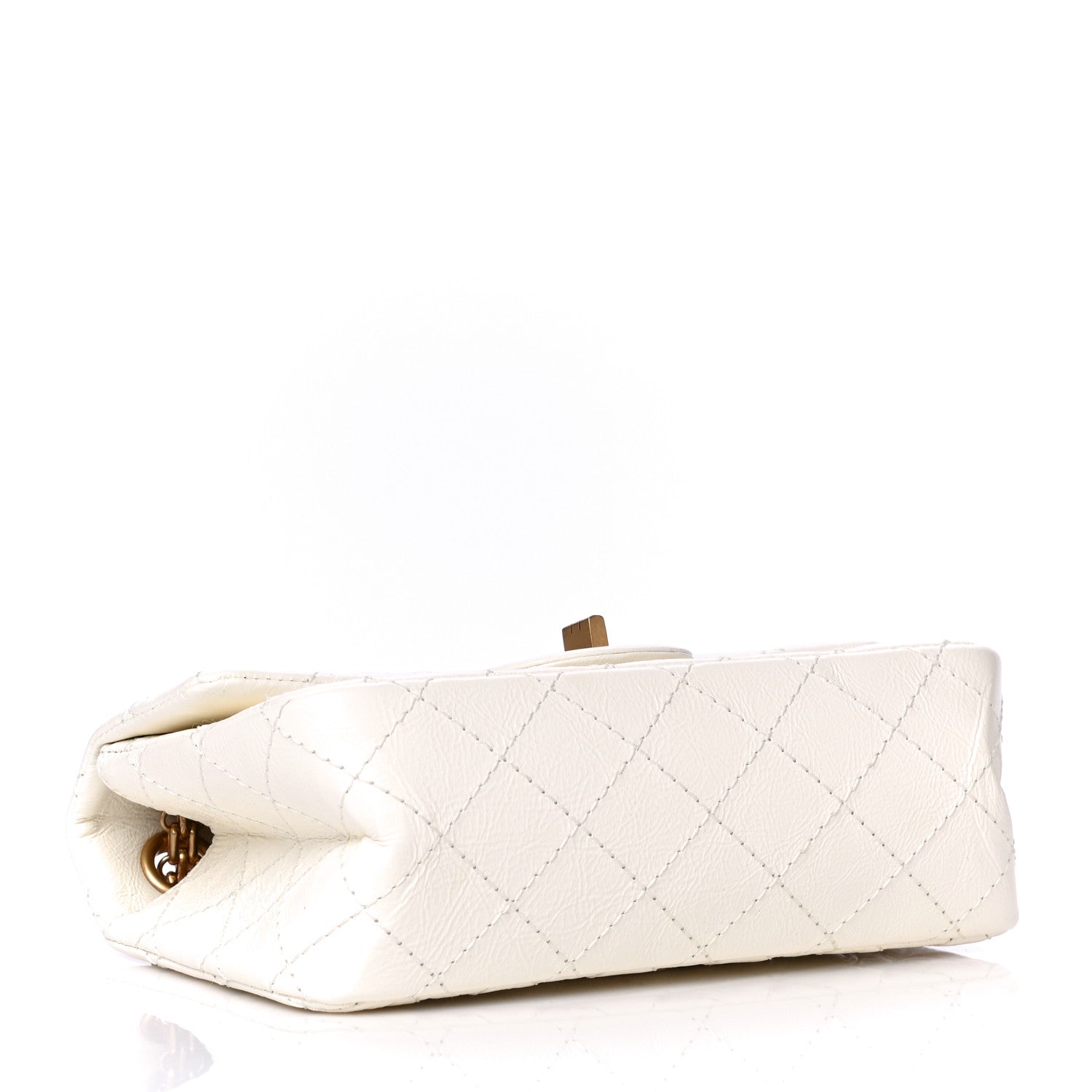 Chanel Aged Calfskin Quilted 2.55 Reissue Mini Flap White 4 of 8