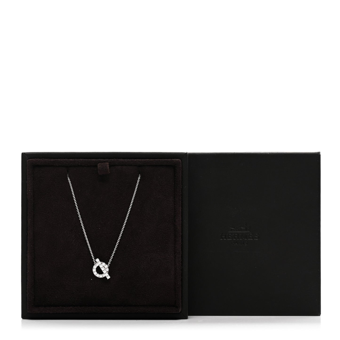 18K White Gold Diamond Finesse Pendant Necklace