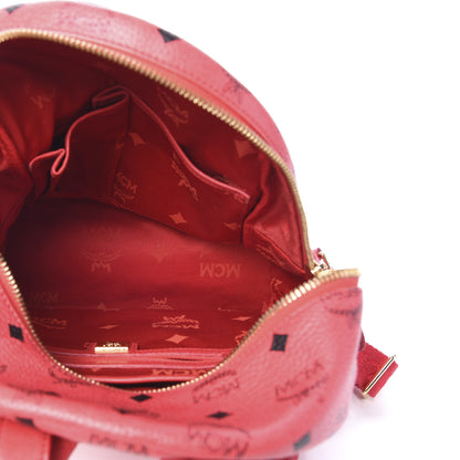 MCM Visetos Small Sprinkle Stud Stark Backpack Corail 4 of 10