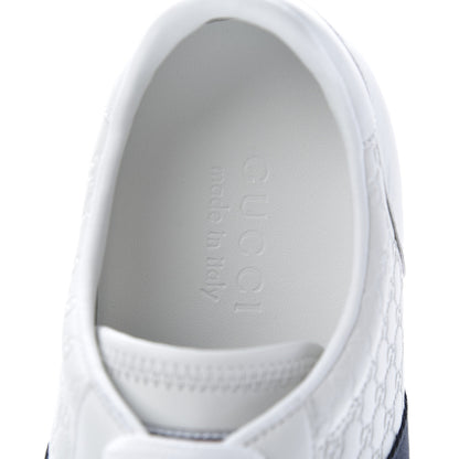 Gucci Guccissima Mens Web Sneakers 12 White 7 of 9