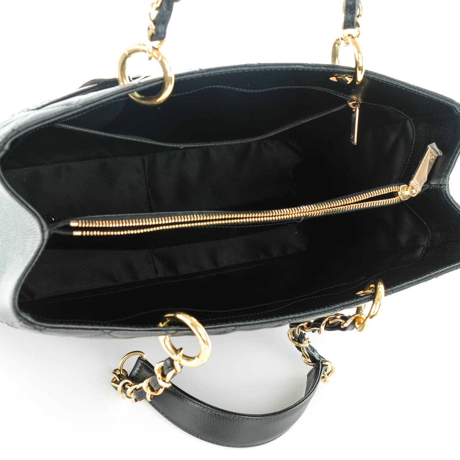 Chanel Caviar Quilted Grand Shopping Tote GST Black 5 of 7