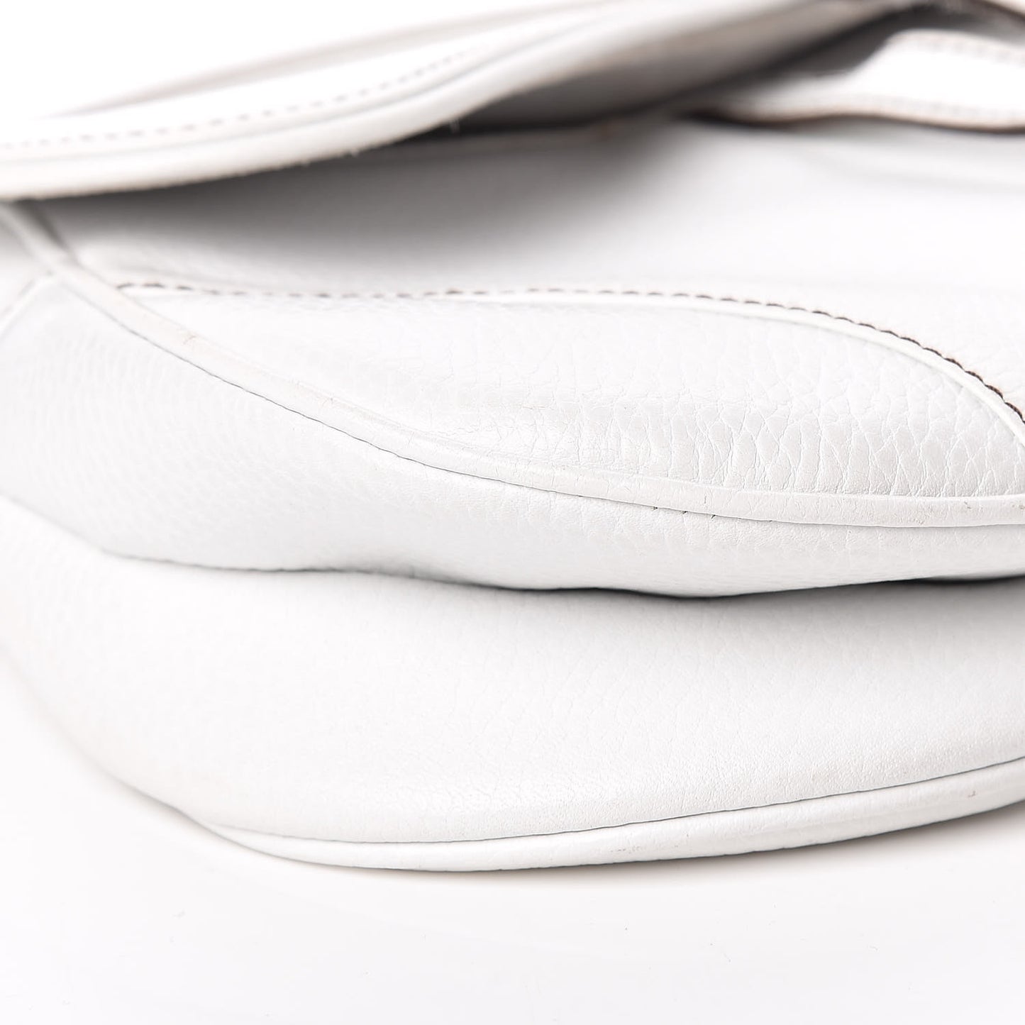 Calfskin Saddle Bag White