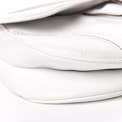 Christian Dior Calfskin Saddle Bag White 8 of 19