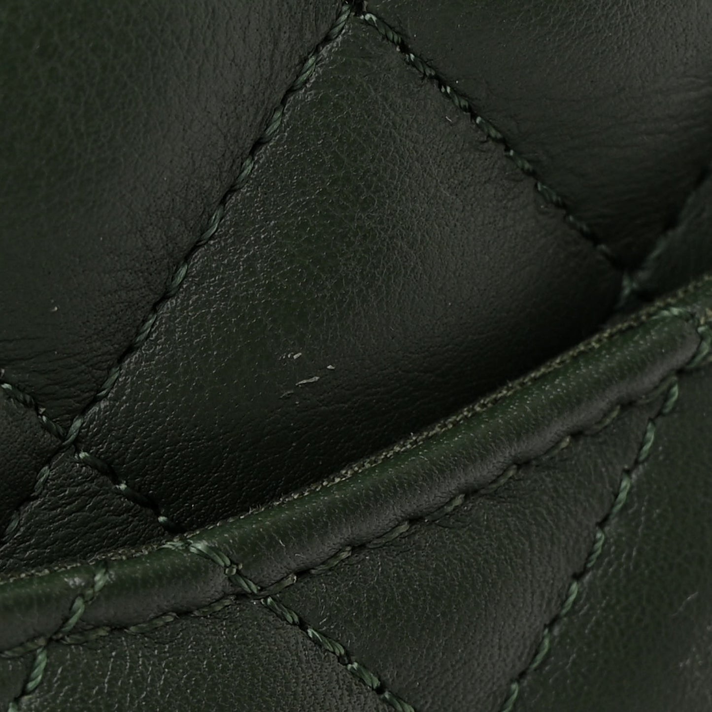 Lambskin Quilted Large Urban Spirit Backpack Dark Green