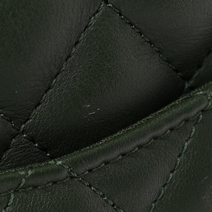 Chanel Lambskin Quilted Large Urban Spirit Backpack Dark Green 12 of 13