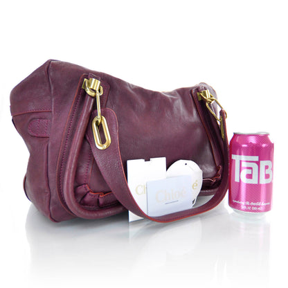 Chloe Calfskin Paraty Tote Purple 3 of 8