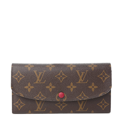 Louis Vuitton Monogram Emilie Wallet Fuchsia 1 of 6