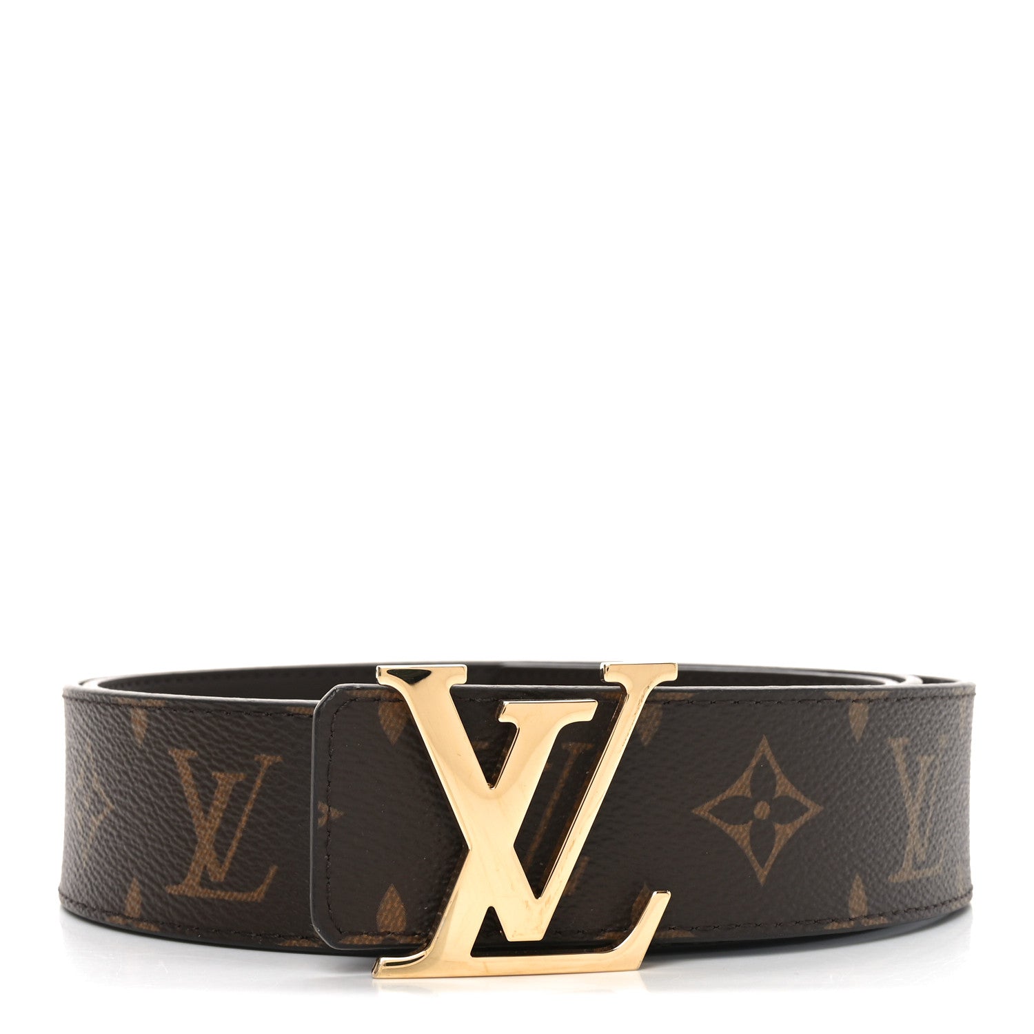 Louis Vuitton Monogram Calfskin 40mm LV Initiales Reversible Belt 110 44 Black 1 of 5