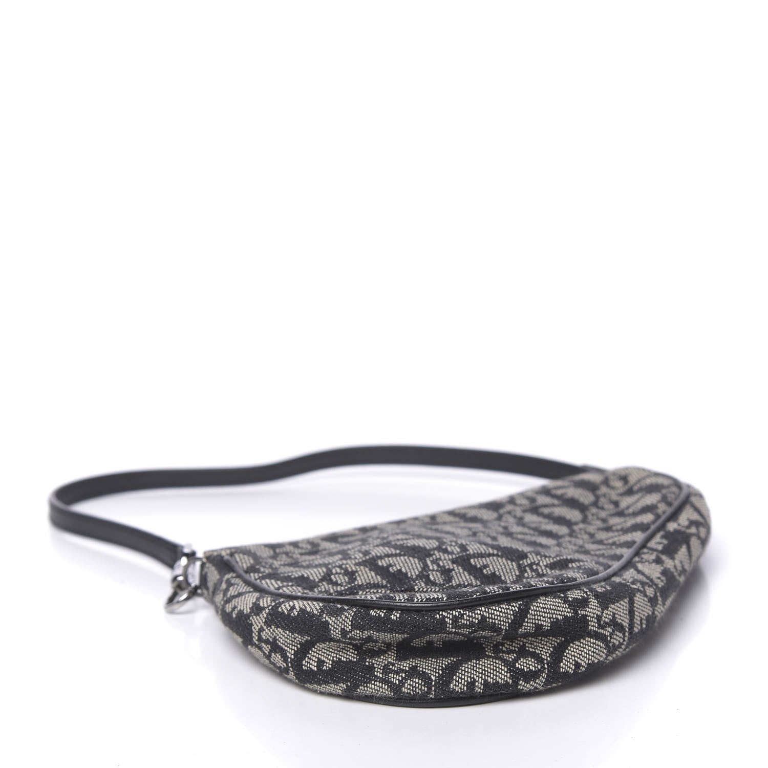 Christian Dior Monogram Mini Saddle Pochette Black 4 of 10