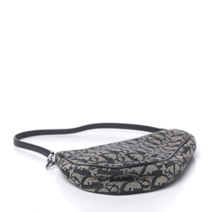Christian Dior Monogram Mini Saddle Pochette Black 4 of 10