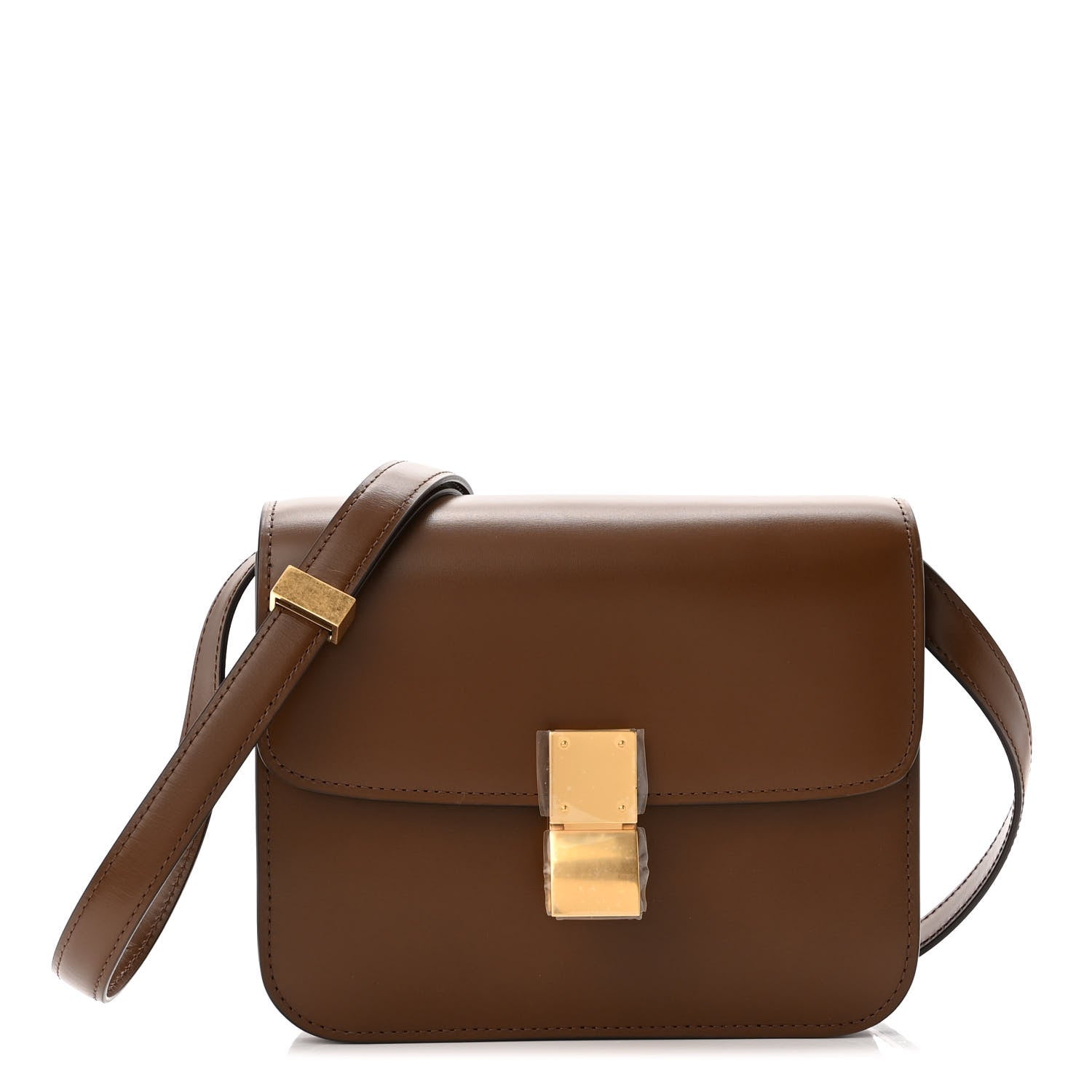 Celine Box Calfskin Teen Classic Box Flap Bag Camel 1 of 10
