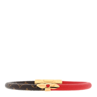 Louis Vuitton Monogram Daily Confidential Bracelet 17 Red 2 of 3
