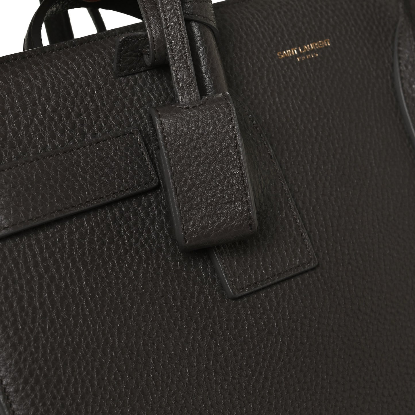 Grained Calfskin Small Sac De Jour Charcoal