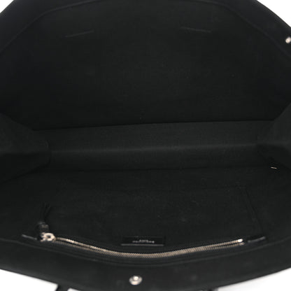 Saint Laurent Linen Calfskin Rive Gauche Tote Black 5 of 10