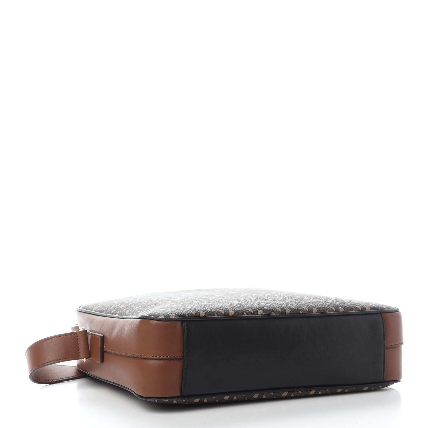 Burberry E-Canvas Monogram Calfskin Knight Messenger Bag Bridle Brown 3 of 9