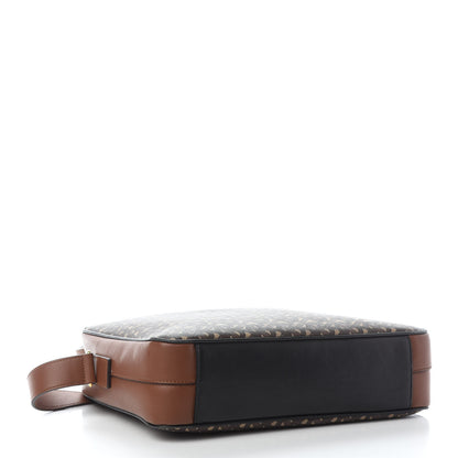 Burberry E-Canvas Monogram Calfskin Knight Messenger Bag Bridle Brown 3 of 9