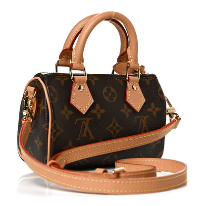 Louis Vuitton Monogram Nano Speedy Bandouliere 2 of 11