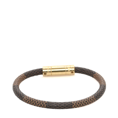 Louis Vuitton Damier Ebene Keep It Bracelet 19 3 of 4