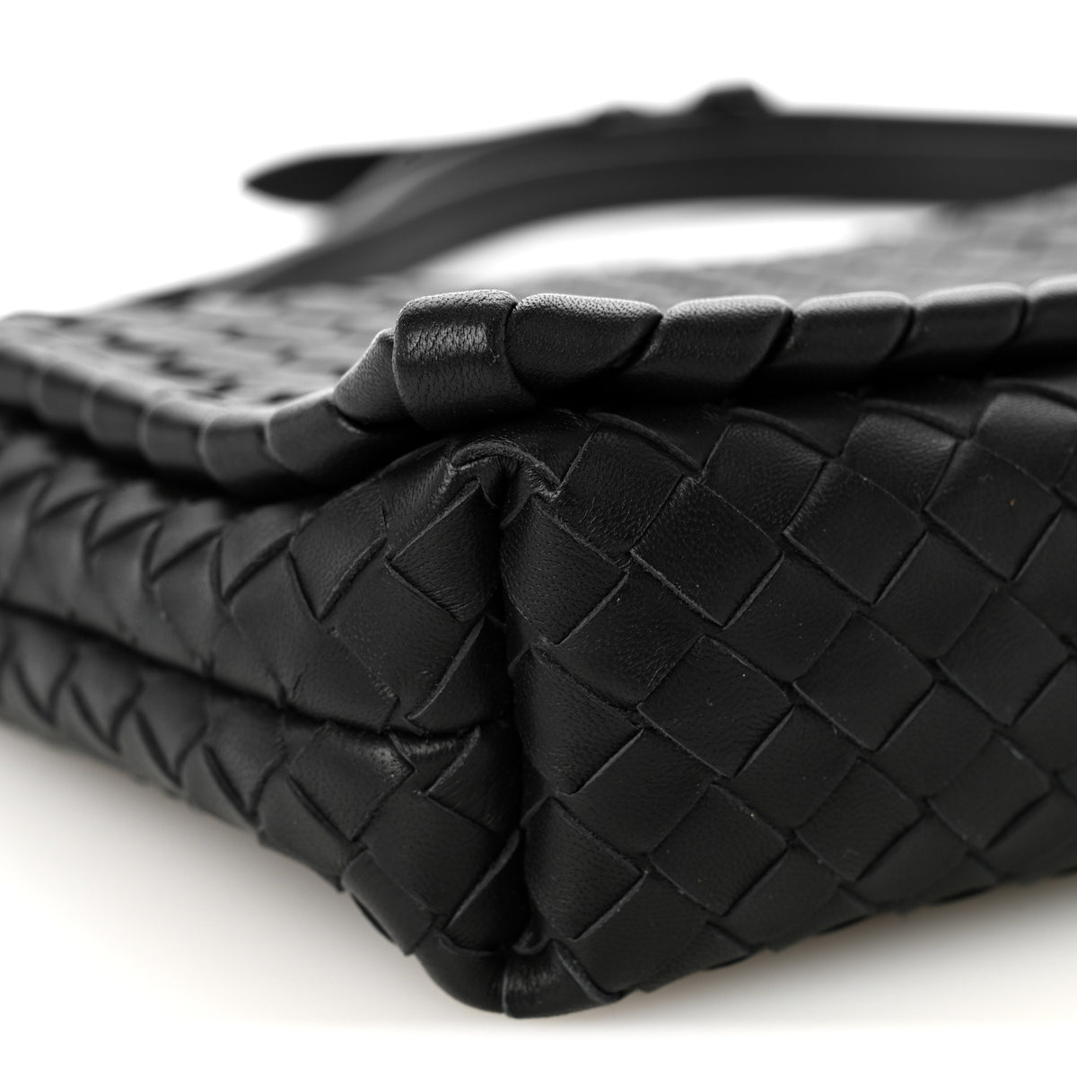 Bottega Veneta Nappa Intrecciato New Olympia Bag Black 9 of 10