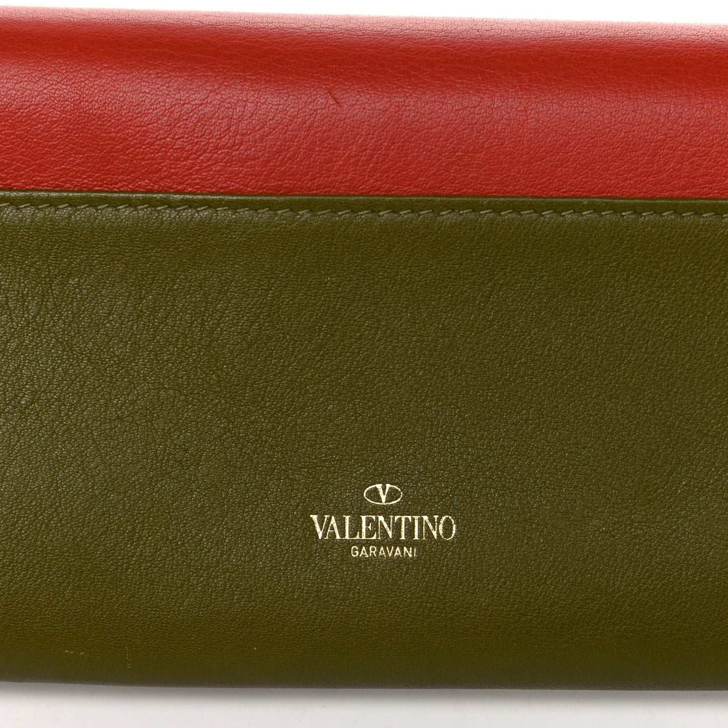 Vitello Colorblock Rockstud Wristlet Wallet Multicolor