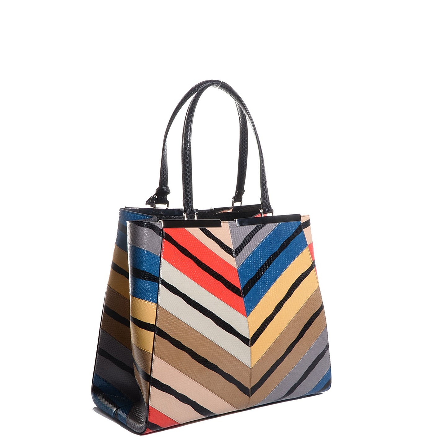Ayers Printed Large 3Jours Tote Black Multicolor