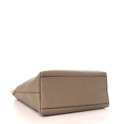 Versace Grained Calfskin Medusa Tote Beige 5 of 9
