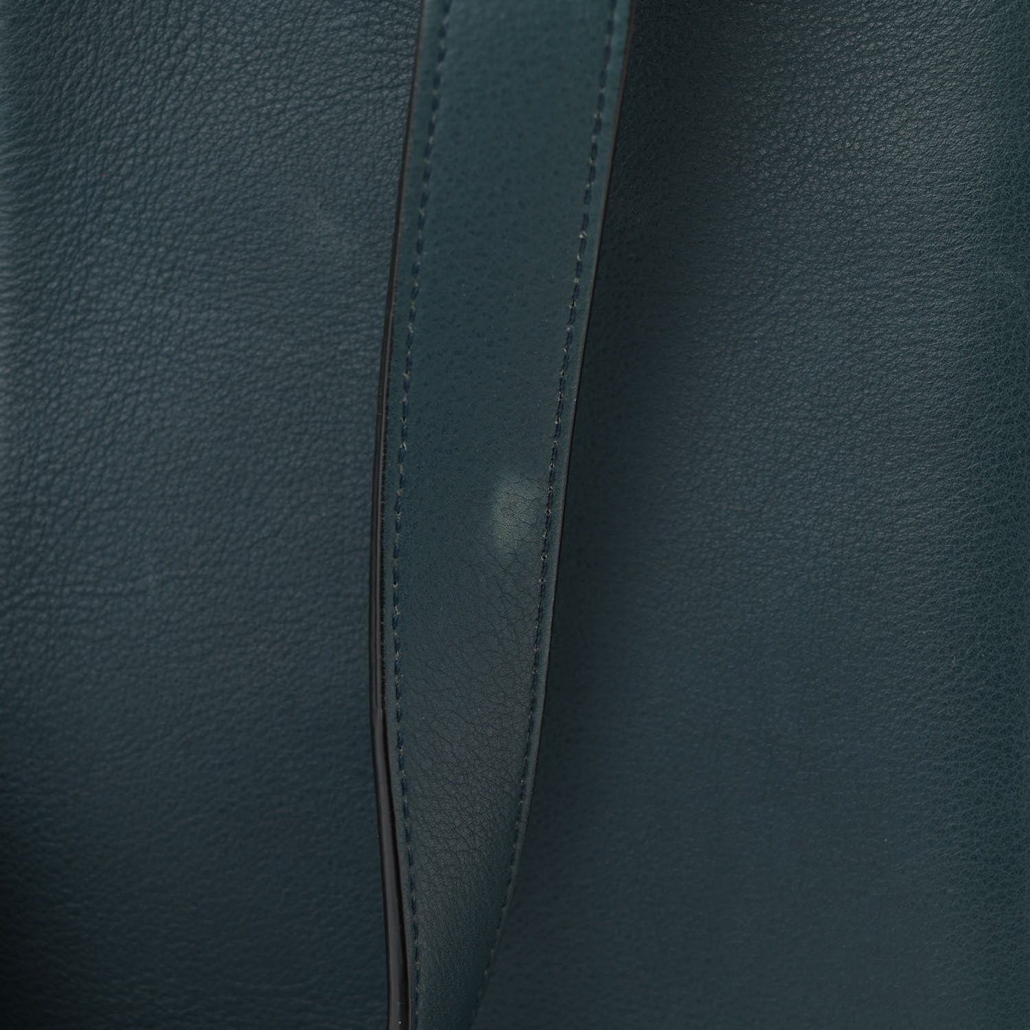 Celine Calfskin Small Tri-Fold Shoulder Bag Steel Blue 14 of 14