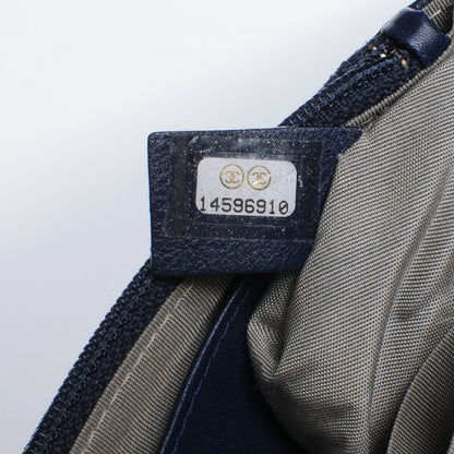 Chanel Caviar Half Moon Wallet On Chain Navy 8 of 9