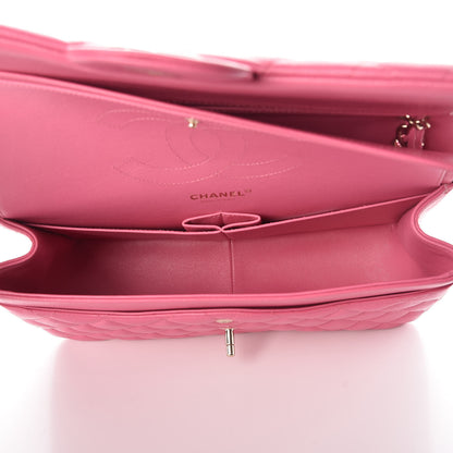Chanel Caviar Quilted Jumbo Double Flap Pink 7 of 10
