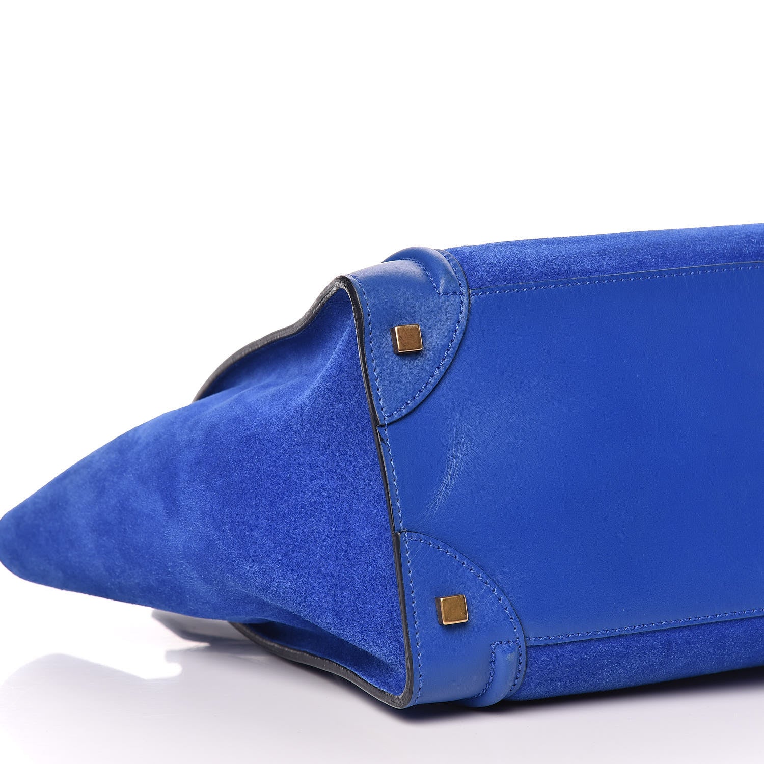 Celine Smooth Calfskin Suede Mini Luggage Royal Blue 13 of 16