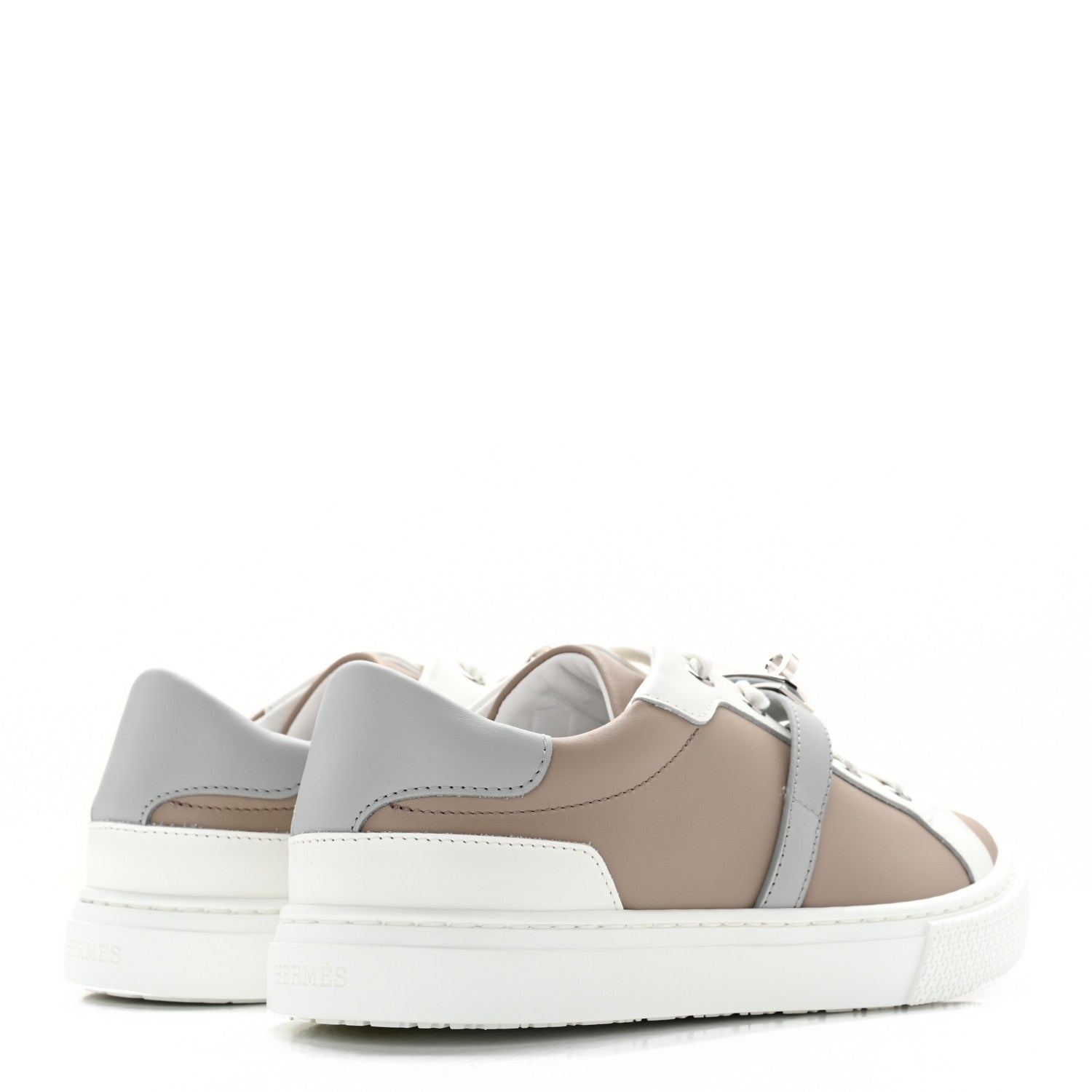 Hermes Calfskin Day Sneakers 36 Multicolore Beige Mastic 4 of 8