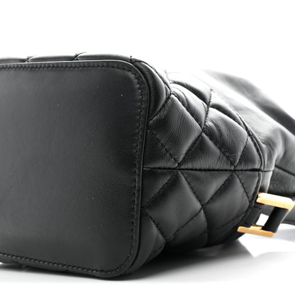 Versace Nappa Quilted Medusa Bucket Bag Black 10 of 10