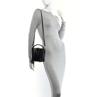 Saint Laurent Shiny Calfskin Le 37 Mini Bucket Bag Black 2 of 10